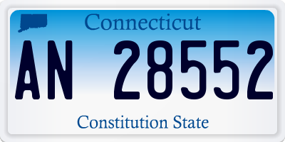 CT license plate AN28552