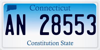 CT license plate AN28553