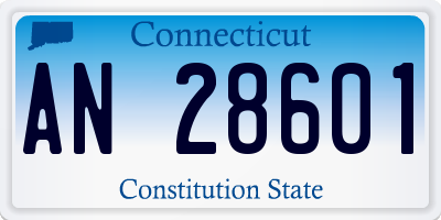 CT license plate AN28601