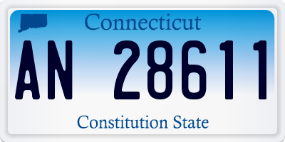 CT license plate AN28611