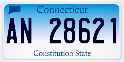 CT license plate AN28621