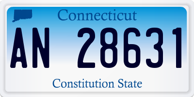 CT license plate AN28631