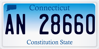 CT license plate AN28660