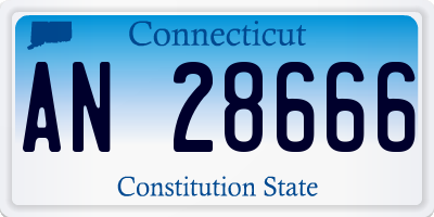 CT license plate AN28666