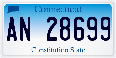 CT license plate AN28699
