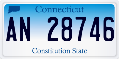 CT license plate AN28746