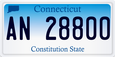 CT license plate AN28800