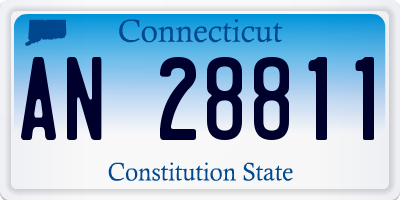 CT license plate AN28811
