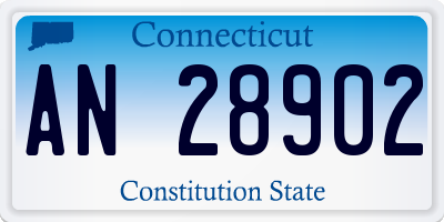 CT license plate AN28902