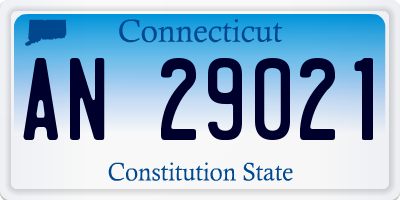 CT license plate AN29021