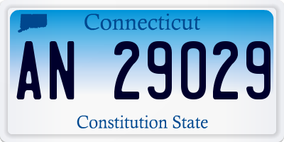 CT license plate AN29029