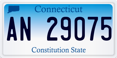 CT license plate AN29075