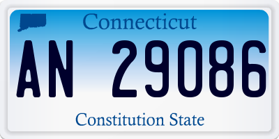 CT license plate AN29086