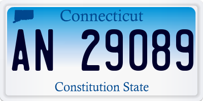 CT license plate AN29089