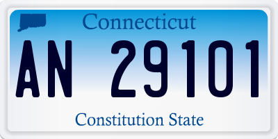 CT license plate AN29101
