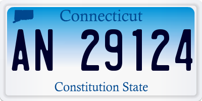 CT license plate AN29124