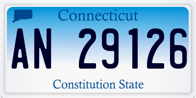 CT license plate AN29126