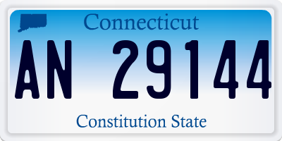 CT license plate AN29144