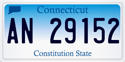 CT license plate AN29152