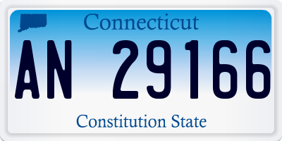 CT license plate AN29166