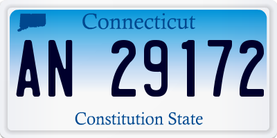 CT license plate AN29172