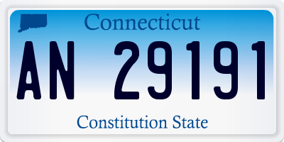 CT license plate AN29191