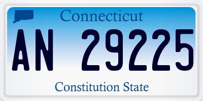 CT license plate AN29225