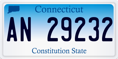 CT license plate AN29232