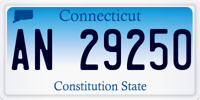 CT license plate AN29250