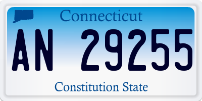 CT license plate AN29255