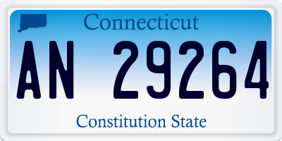 CT license plate AN29264