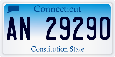 CT license plate AN29290