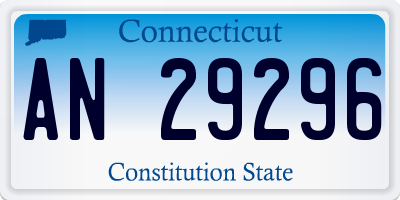 CT license plate AN29296