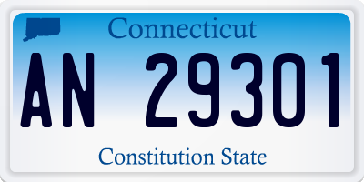 CT license plate AN29301
