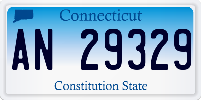 CT license plate AN29329