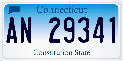 CT license plate AN29341