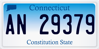 CT license plate AN29379