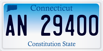 CT license plate AN29400