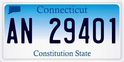 CT license plate AN29401