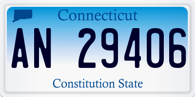 CT license plate AN29406