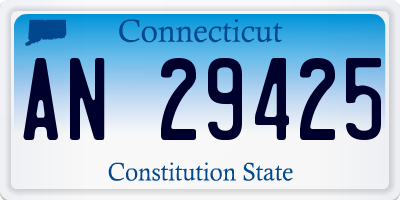 CT license plate AN29425