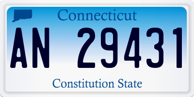 CT license plate AN29431