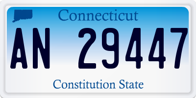 CT license plate AN29447