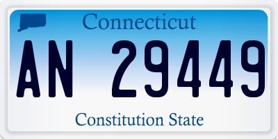 CT license plate AN29449