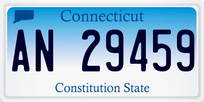 CT license plate AN29459
