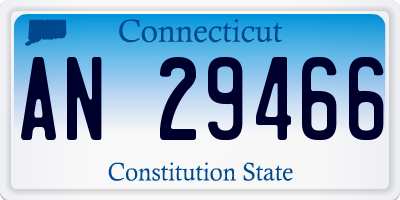 CT license plate AN29466