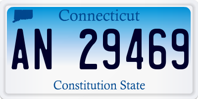 CT license plate AN29469