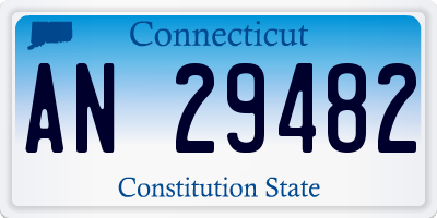 CT license plate AN29482