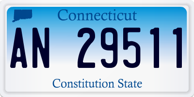 CT license plate AN29511