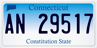 CT license plate AN29517